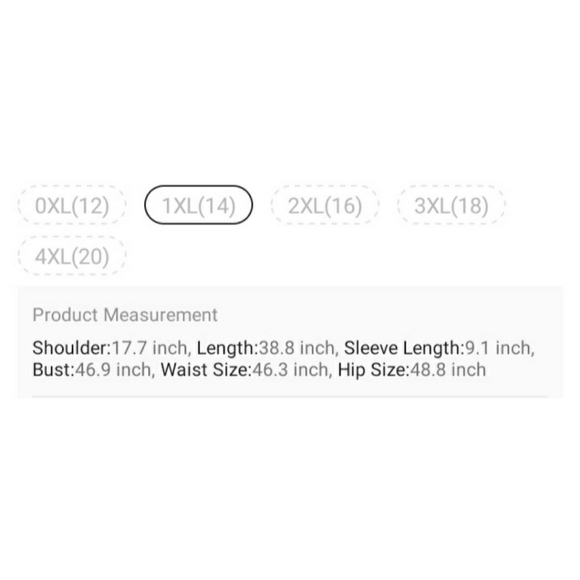 #34 Brand New Plus Geometric Print Tunic Dress - Picture 8 of 11